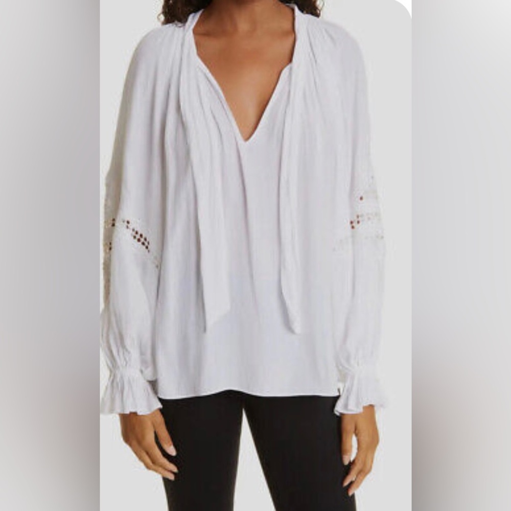 Ramy Brook White Blouse Top